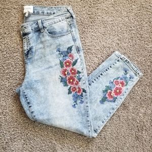 Celebrity Pink Floral Jeans
